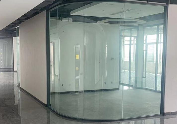 四平市异形展柜玻璃弧形玻璃 - 价格